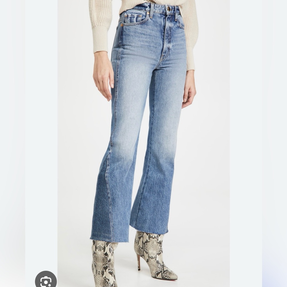 Khaite Layla Cropped leg flared Jeans